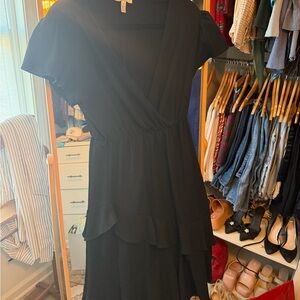 Chic Black High Low Women's Dress